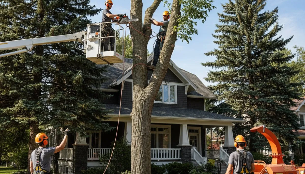 Louisville, KY tree service crew providing professional tree trimming and removal services