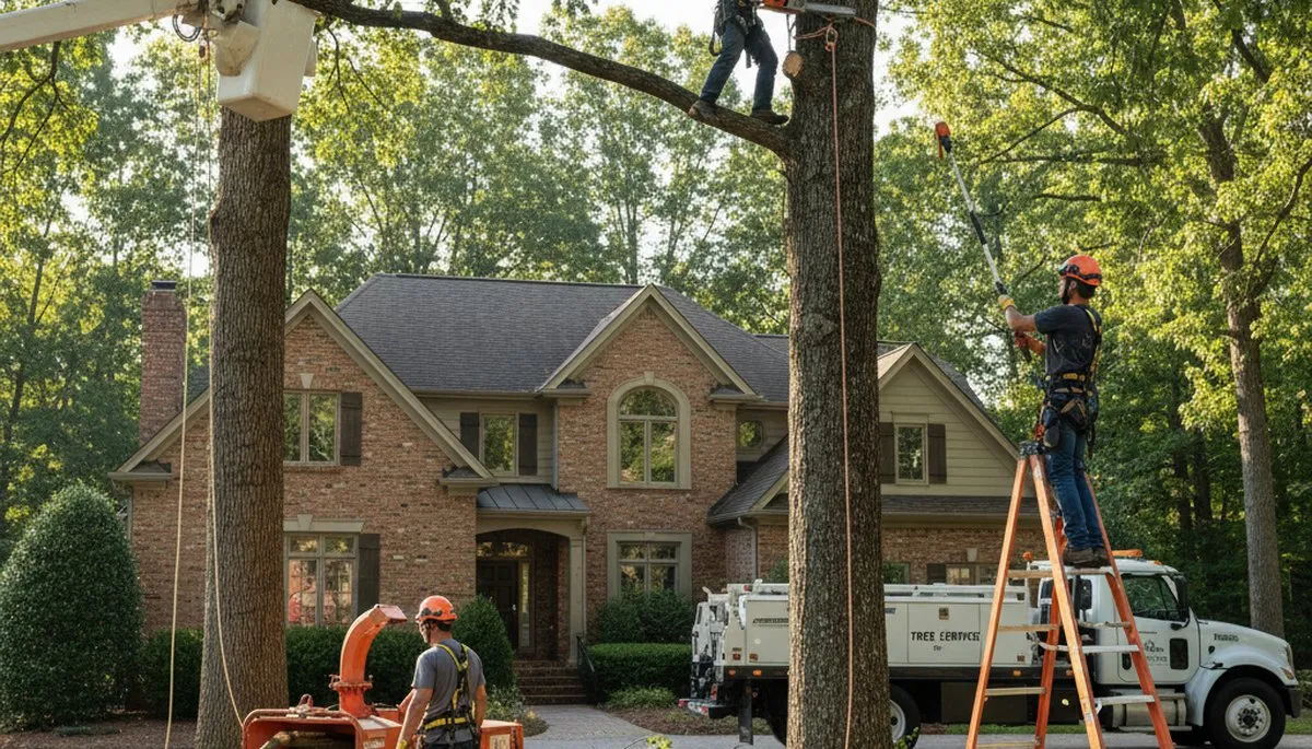 Louisville, KY tree service crew providing professional tree trimming and removal services
