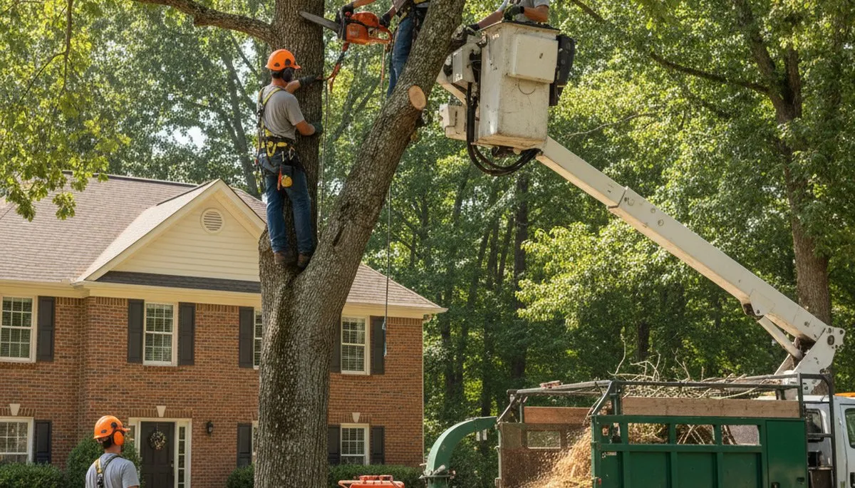 Louisville, KY tree service crew providing professional tree trimming and removal services